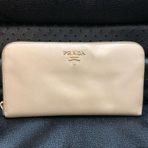 Prada leather wallet purse